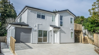 Deck with stair access